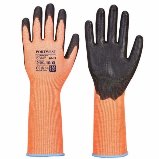 Portwest A631 - Vis-Tex Cut Glove Long Cuff Cut Level D